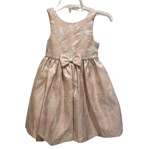American Princess formal girl’s dress. Beautiful pink with rose gold roses